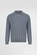 Classic V Neck Knit Polo