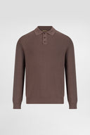 Long Sleeve Knit Polo