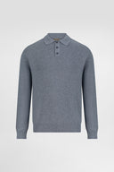 Long Sleeve Knit Polo