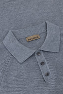 Long Sleeve Knit Polo