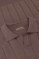 Classic V Neck Knit Polo