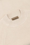 Rebbed Knit Crewneck Sweater