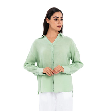 Linen Shirt - Green