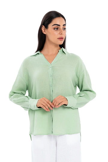 Linen Shirt - Green