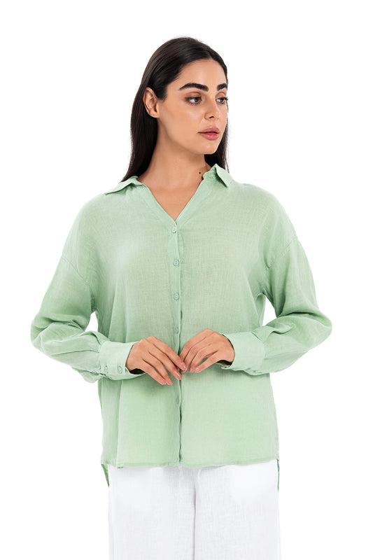 Linen Shirt - Green