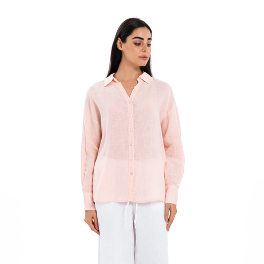Linen Shirt - Pink