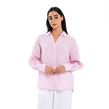 Linen Shirt - Light Pink