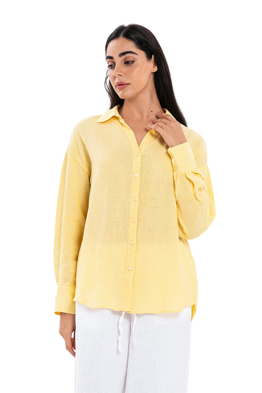 Linen Shirt - Yellow