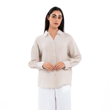 Linen Shirt - beige