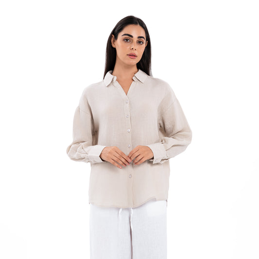 Linen Shirt - beige