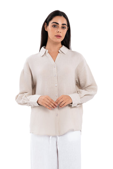 Linen Shirt - beige