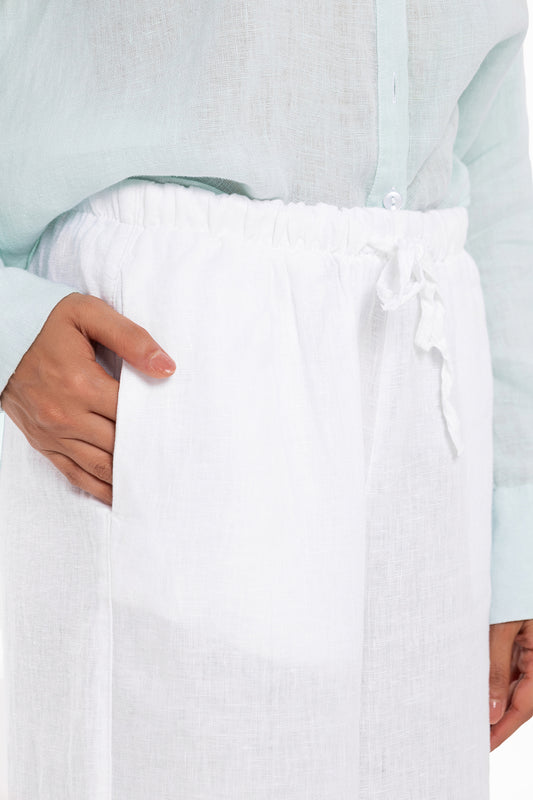 Linen Trouser - White