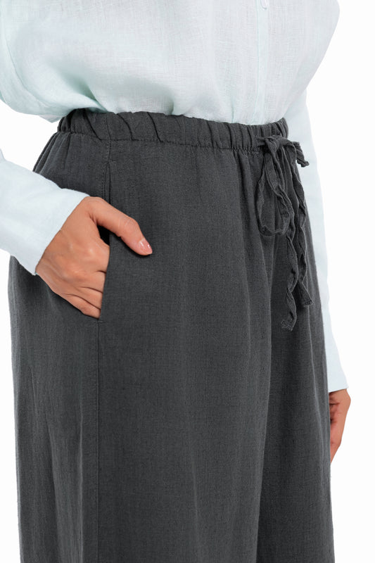 Linen Trouser - Olive