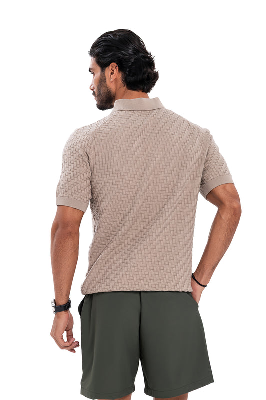 New Polo Knit - Beige