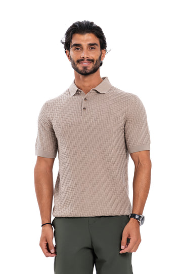 New Polo Knit - Beige