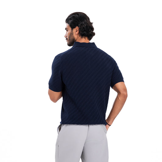 New Polo Knit - Navy