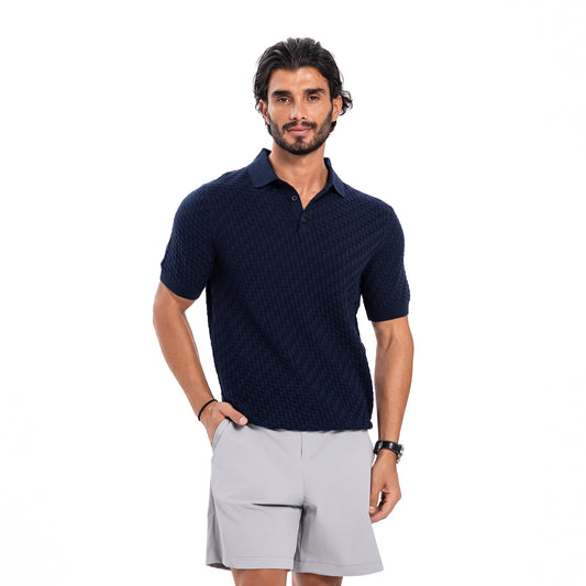 New Polo Knit - Navy