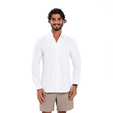 Classic shirt - White With Blue Lines