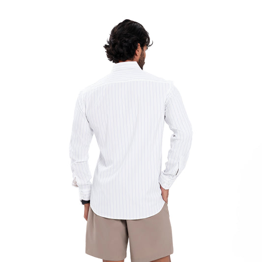 Classic shirt - White With Blue Lines