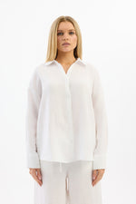 100% Linen Women’s Shirt – White