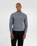 Rebbed Knit Crewneck Sweater