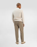Rebbed Knit Crewneck Sweater