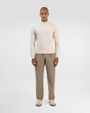 Rebbed Knit Crewneck Sweater