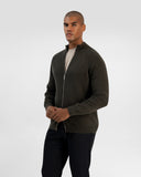 Basic Full Zip Knit Sweater