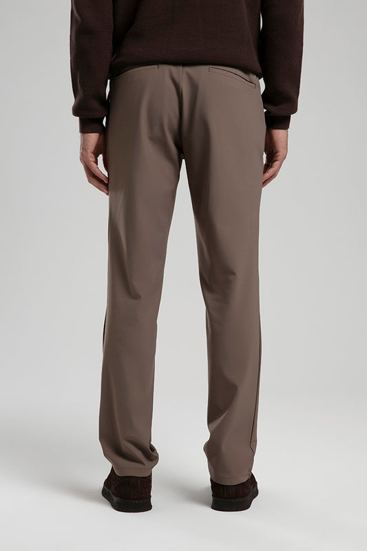 Waterproof Slim-Fit Trousers - Beige