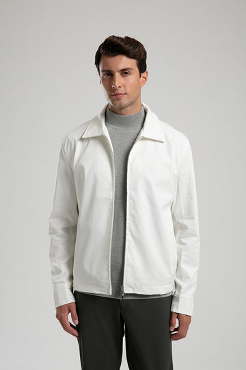 Zip-Up Jacket - White
