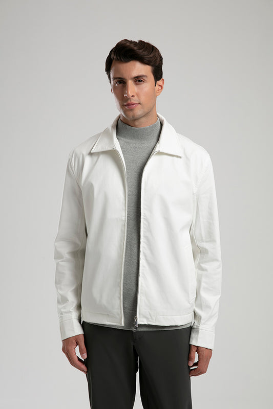 Zip-Up Jacket - White