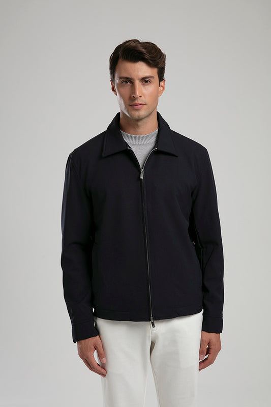 Zip-Up Jacket - Navy