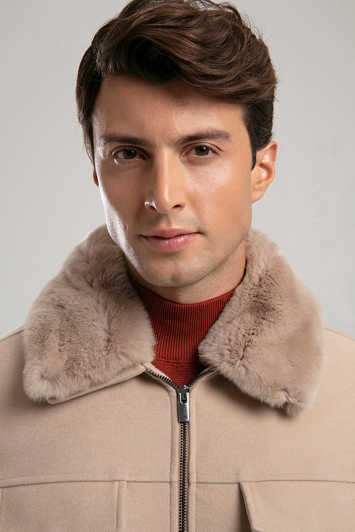 ジャケット・アウター eaphi big collar middle coat beige Eaphi big collar middle coat