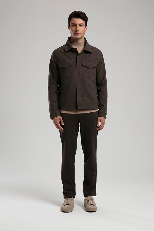Utility Overshirt Jacket - Brown