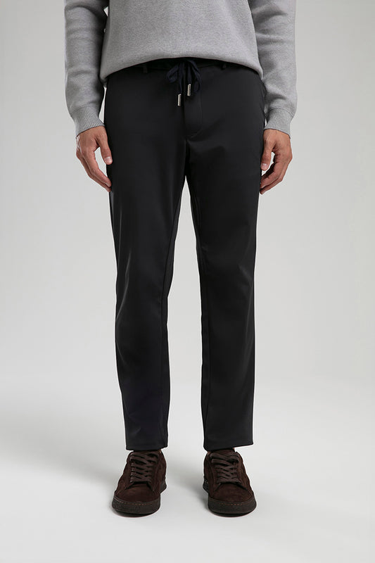 Waterproof Slim-Fit Trousers - Black
