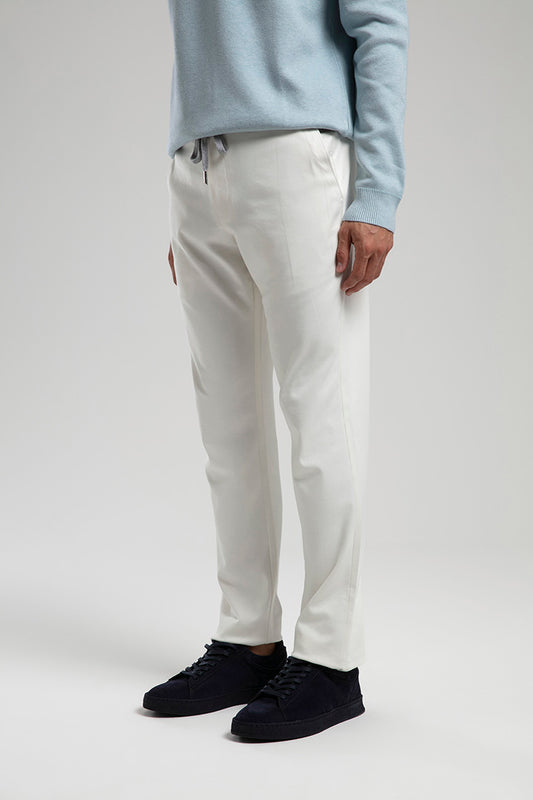 White Drawstring Trousers