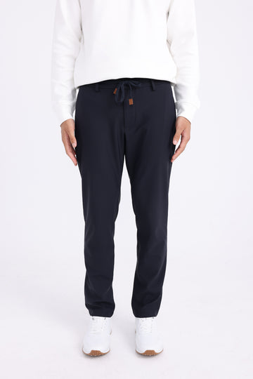 100% Cotton Waterproof Trousers - Navy