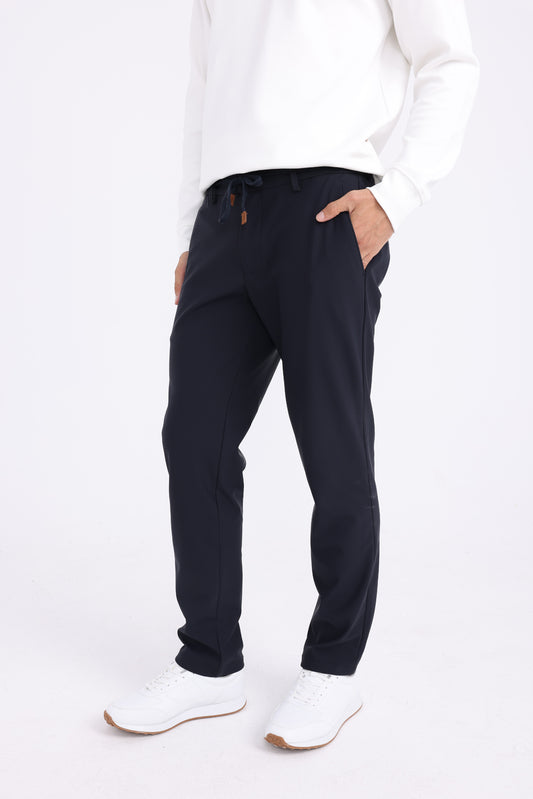 100% Cotton Waterproof Trousers - Navy