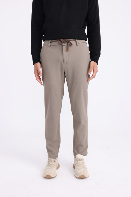 100% Cotton Waterproof Trousers - Dark Beige