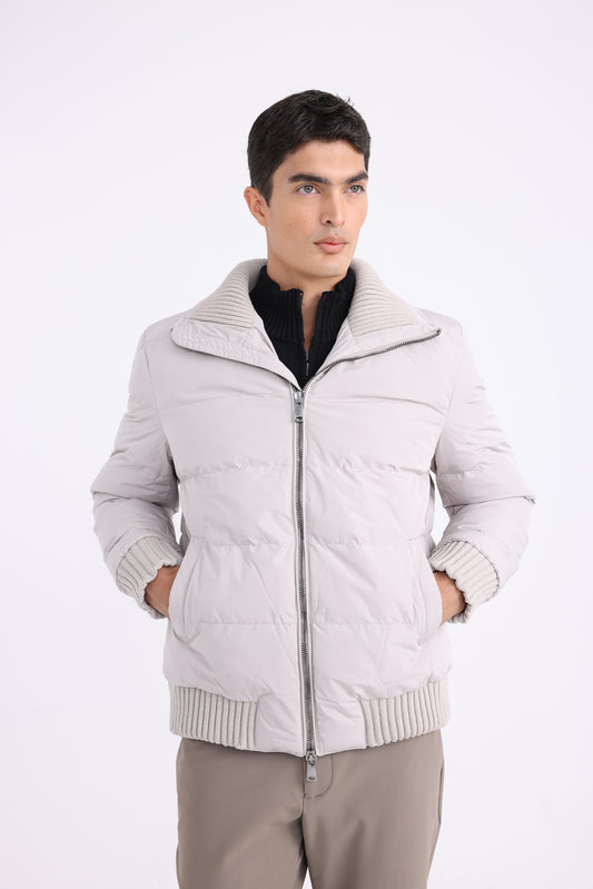 Waterproof Puff Jacket - Beige