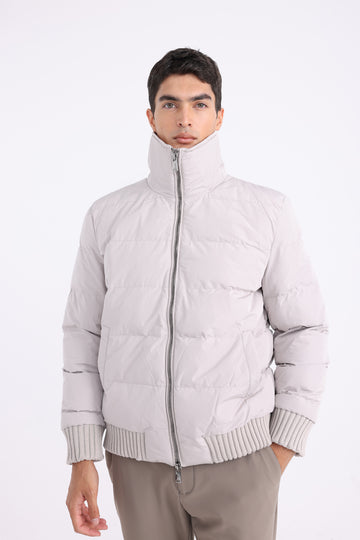 Waterproof Puff Jacket - Beige