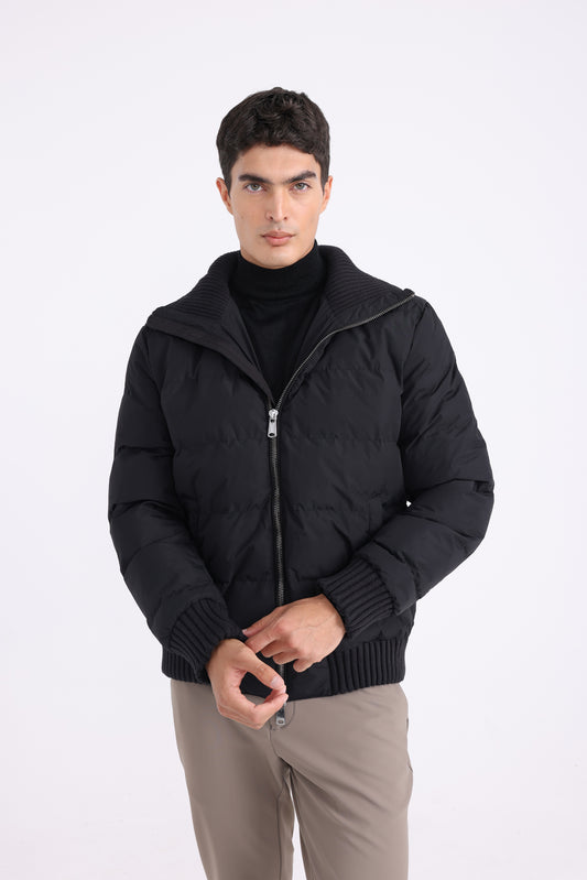 Waterproof Puff Jacket - Black