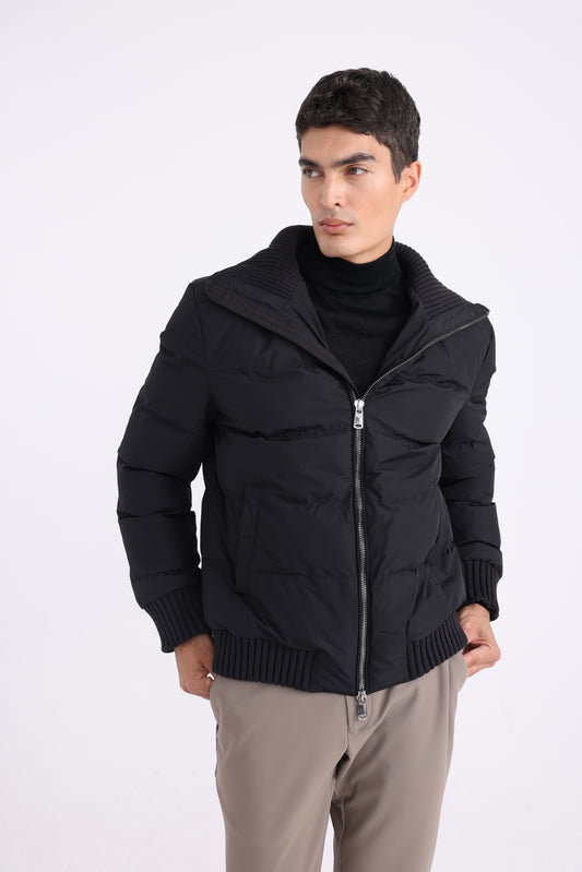 Waterproof Puff Jacket - Black