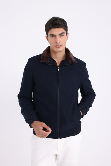 Wool Jacket - Navy