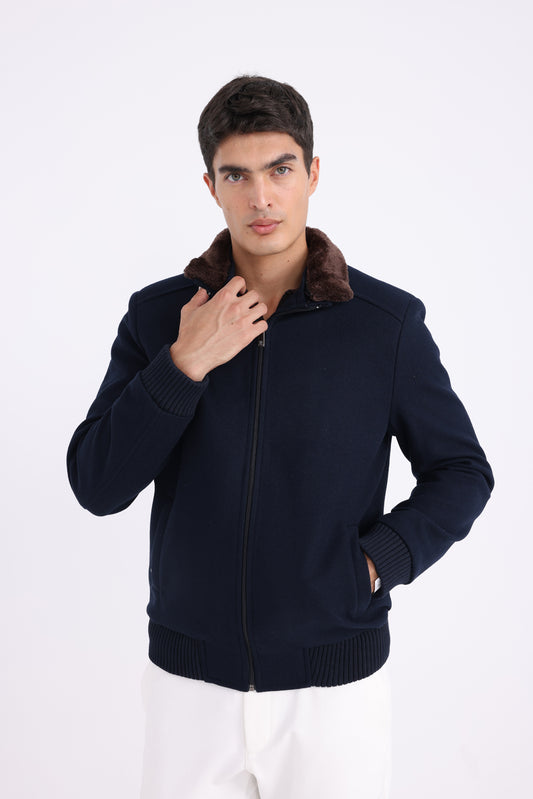 Wool Jacket - Navy