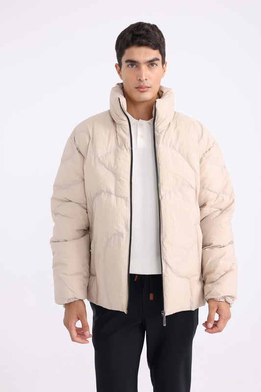 Puffer Jacket - Biege