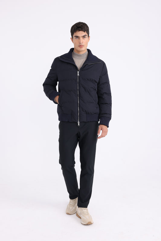 Waterproof Puff Jacket - Navy