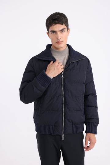 Waterproof Puff Jacket - Navy