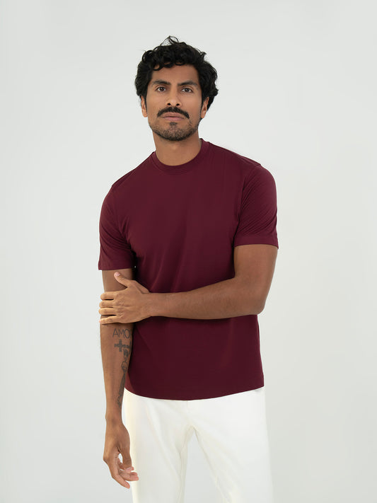 Basic T shirt - Burgundy