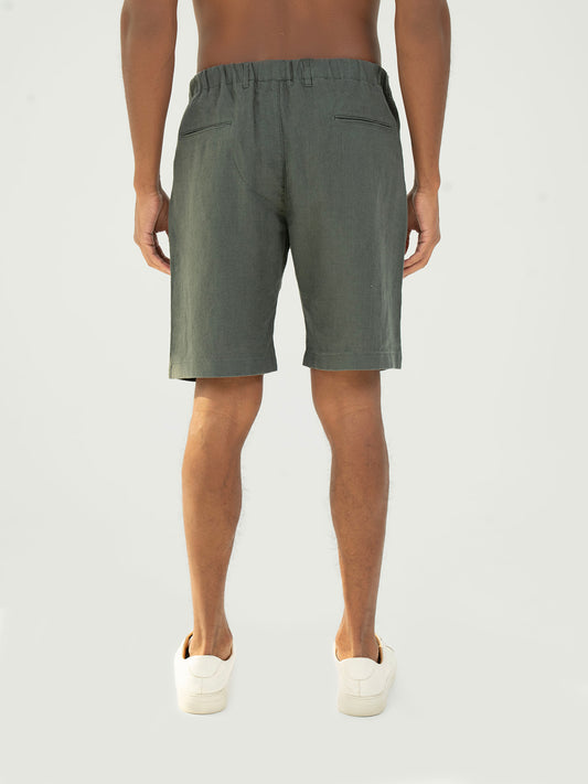 Linen Shorts – Green